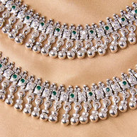 Silsila Oxidized Jaipur Payal in 92.5 Silver