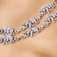 Silsila Traditional Silver Anklets in 92.5 Silver