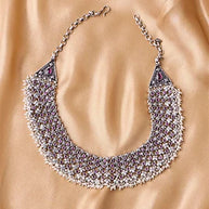 Oxidized Rajputi Roshni Necklace in 92.5 Silver