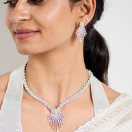 Sunlit Grace Silver Necklace