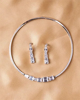 Celestial Charm Choker Necklace in 92.5 Silver