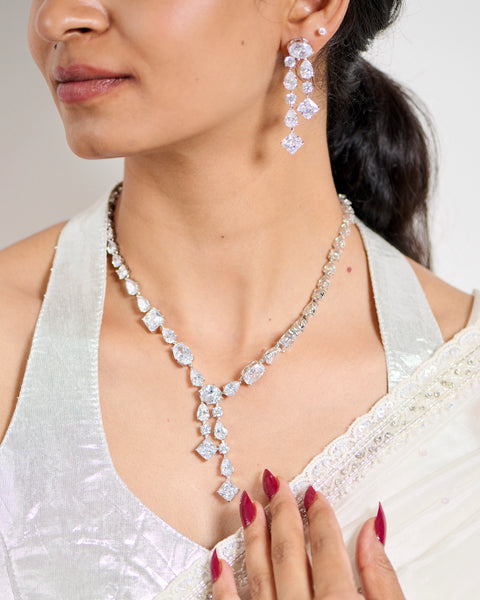 Ethereal Spark Statement Necklace