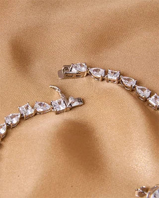 Ethereal Spark Statement Necklace in 92.5 Silver
