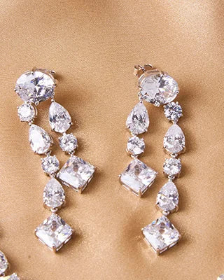 Ethereal Spark Statement Necklace in 92.5 Silver