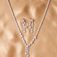 Ethereal Spark Statement Necklace in 92.5 Silver