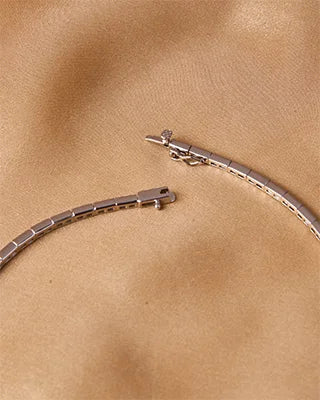 Aurora Bloom Enamel Necklace in 92.5 Silver