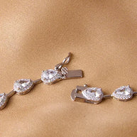 Emerald Aura Silver Statement Necklace  in 92.5 Silver