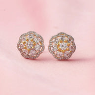 Celestial White Grace Studs  in 92.5 Silver