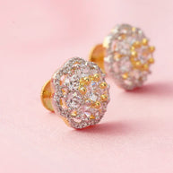 Celestial White Grace Studs  in 92.5 Silver