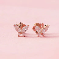Butterfly Studs in 92.5 Silver