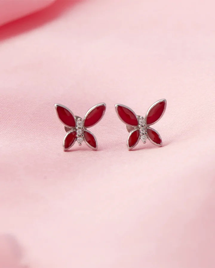 Eternal Glow Rhodium Studs in 92.5 Silver