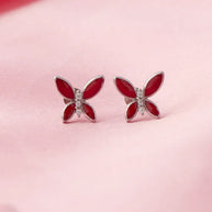 Eternal Glow Rhodium Studs in 92.5 Silver
