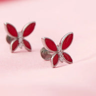 Eternal Glow Rhodium Studs in 92.5 Silver