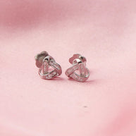 Triad Gleam Rhodium Studs in 92.5 Silver