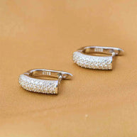 J Spark Rhodium Studs in 92.5 Silver