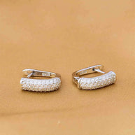 J Spark Rhodium Studs in 92.5 Silver