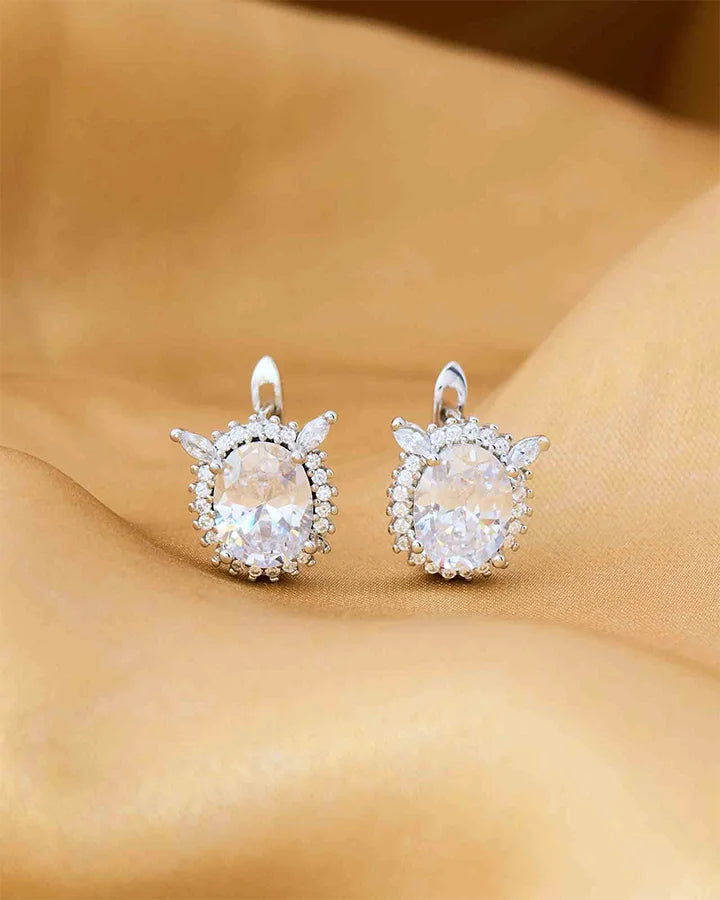 Eternal Spark Rhodium Studs in 92.5 Silver