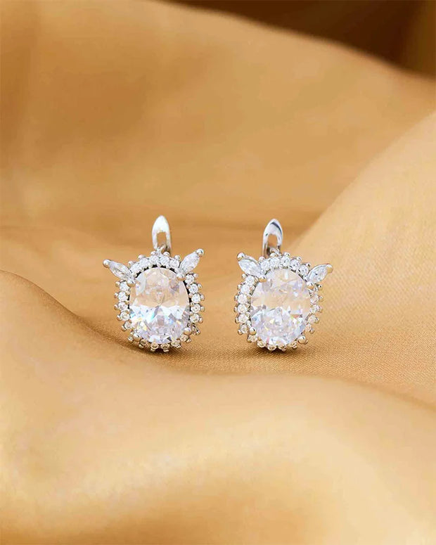 Eternal Spark Rhodium Studs in 92.5 Silver