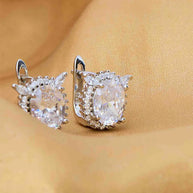 Eternal Spark Rhodium Studs in 92.5 Silver