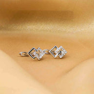 Lustre Gem Rhodium Studs in 92.5 Silver