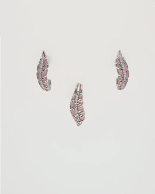 Charm Duo Moonlight Pendant Set  in 92.5 Silver