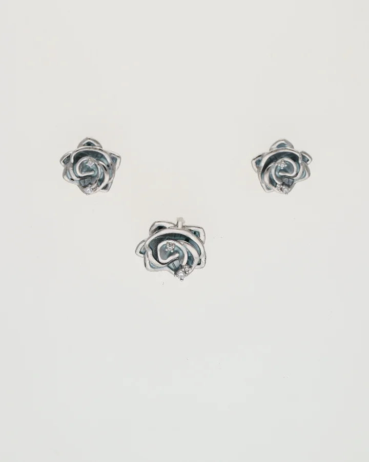 Charm Duo Glimmer Pendant Set  in 92.5 Silver