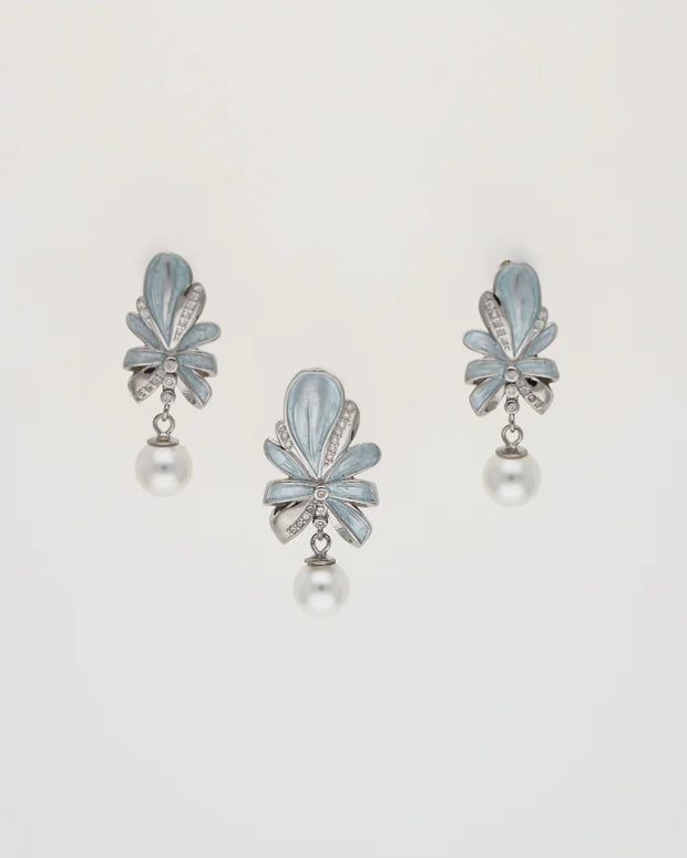 Charm Duo Luxe Horizon Pendant Set  in 92.5 Silver