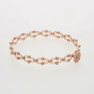 Lustre Spin Rose Gold Kada Ring in 92.5 Silver