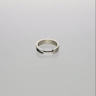 Antique Oxidized Silver Ring in 92.5 Silver