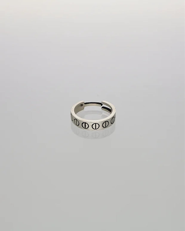 Antique Oxidized Silver Ring in 92.5 Silver