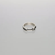 Classic Oxidized Silver Ring  in 92.5 Silver