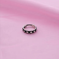 Classic Oxidized Silver Ring  in 92.5 Silver