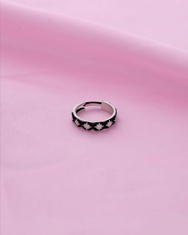 Classic Oxidized Silver Ring  in 92.5 Silver