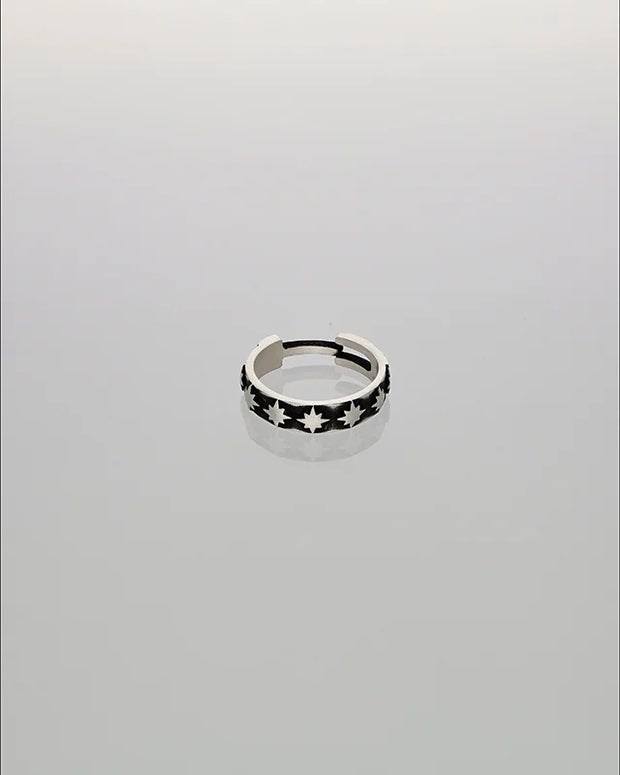 Classic Oxidized Silver Ring  in 92.5 Silver