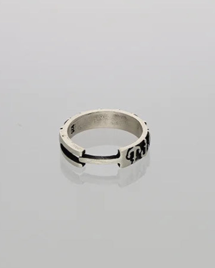 Anchor Ring in 92.5 Silver