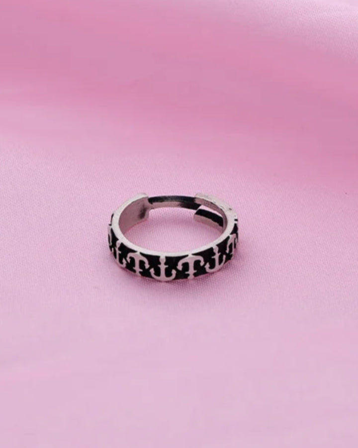 Anchor Ring in 92.5 Silver