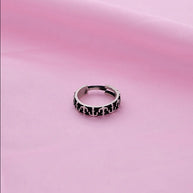 Anchor Adjustable Silver Ring in 92.5 Silver