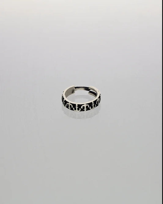 Anchor Adjustable Silver Ring in 92.5 Silver