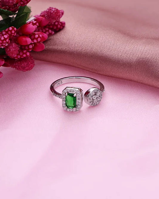 Twilight Adjustable Silver Ring in 92.5 Silver