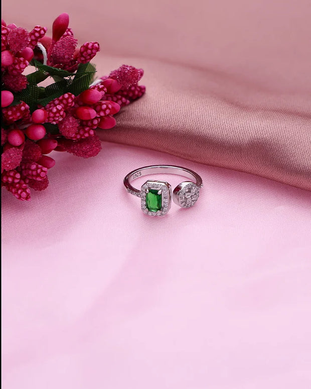 Twilight Adjustable Silver Ring in 92.5 Silver