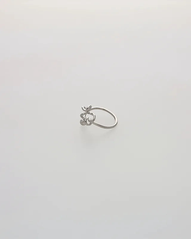 Lustre Adjustable Silver Ring in 92.5 Silver