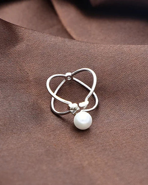 Party Adjustable Silver Ring in 92.5 Silver