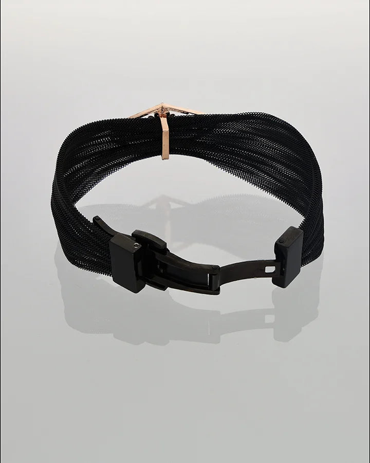 Midnight Rose Cuff in 92.5 Silver