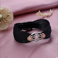 Midnight Rose Cuff in 92.5 Silver