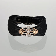 Midnight Rose Cuff in 92.5 Silver