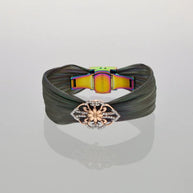 Shimmer Rose Cuff in 92.5 Silver