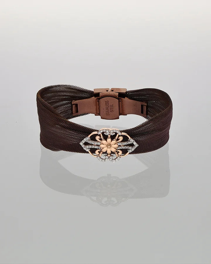 Amber Rose Cuff in 92.5 Silver