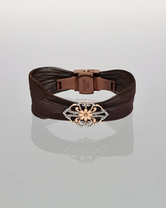 Amber Rose Cuff in 92.5 Silver