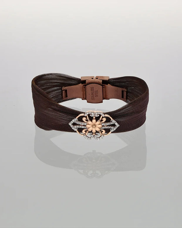 Amber Rose Cuff in 92.5 Silver