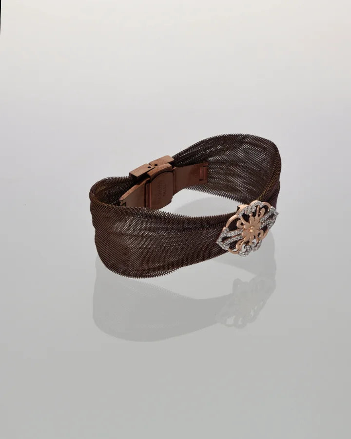 Amber Rose Cuff in 92.5 Silver